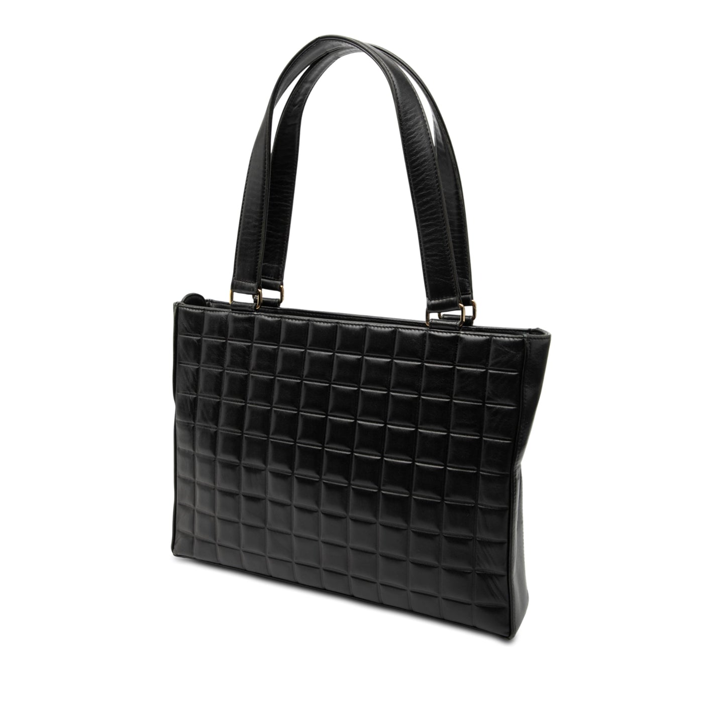 Chanel CC Chocolate Bar Lambskin Tote