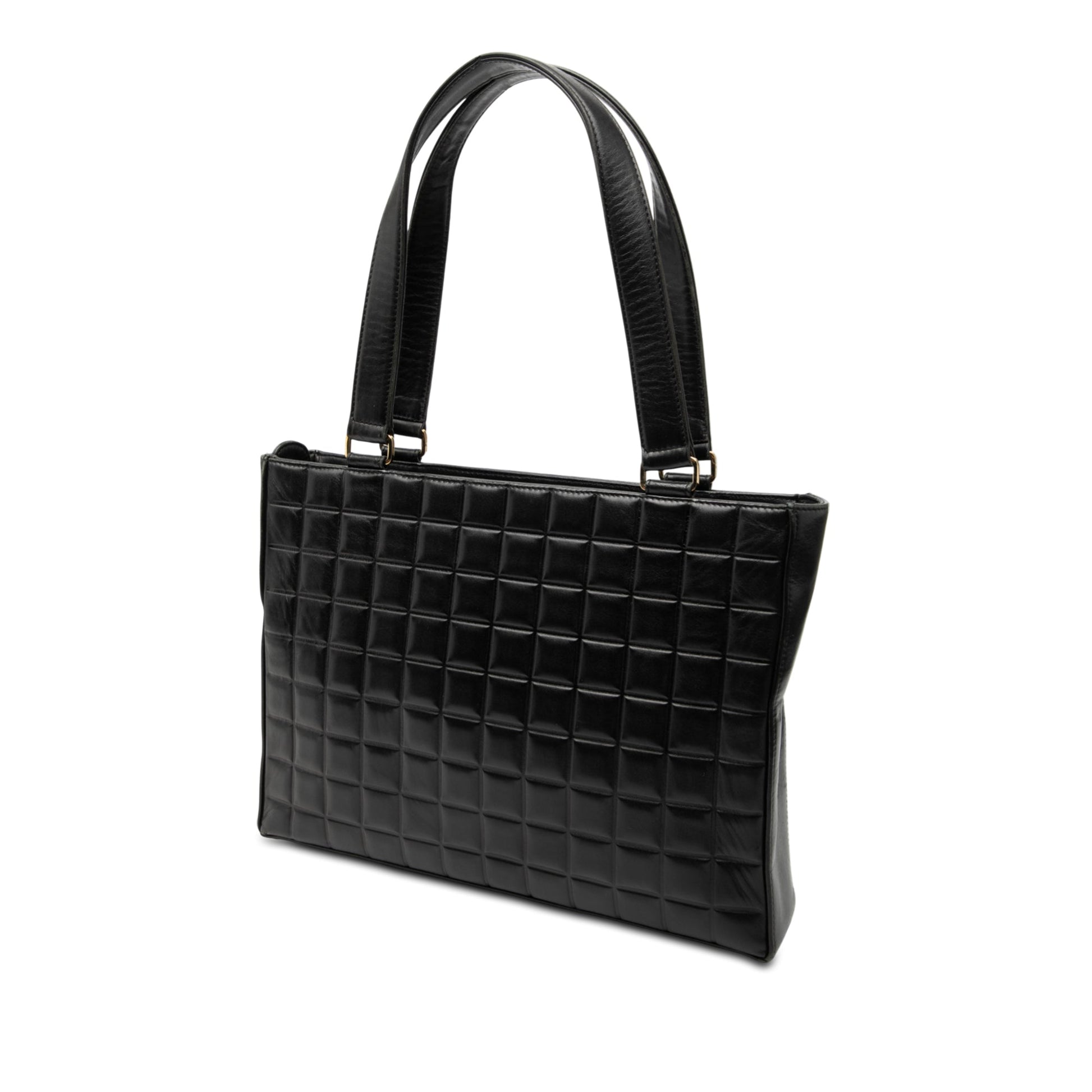 Chanel CC Chocolate Bar Lambskin Tote