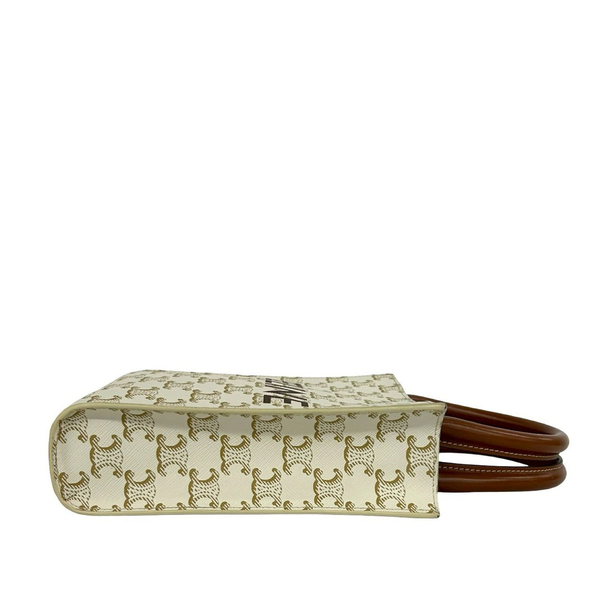 Celine Mini Triomphe Coated Canvas Vertical Cabas Satchel