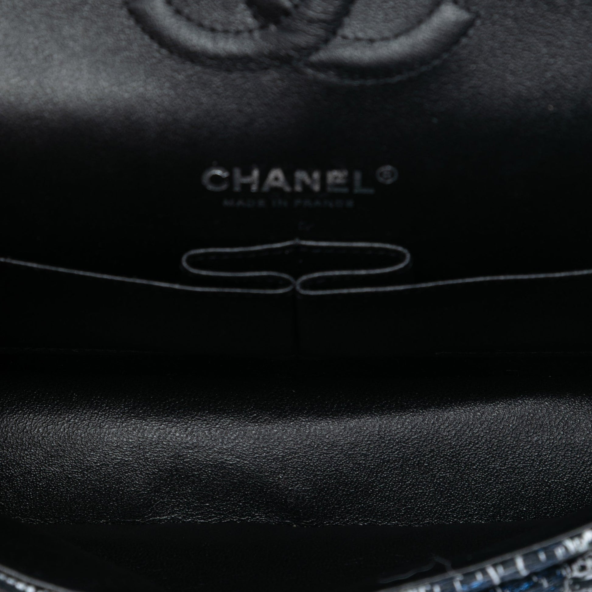 Chanel Medium Classic Tweed and Silicone Double Flap