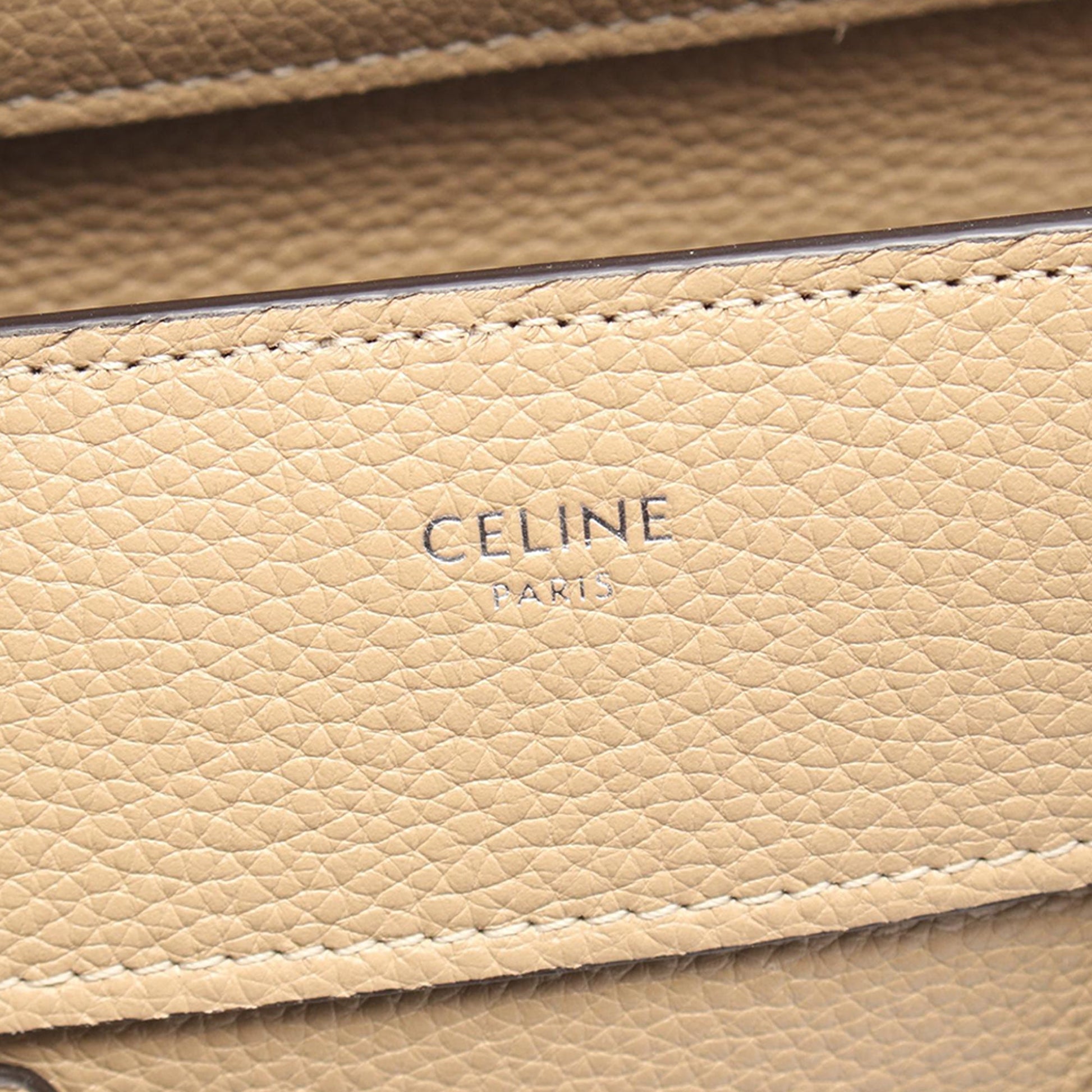 Celine Micro Leather Luggage Tote