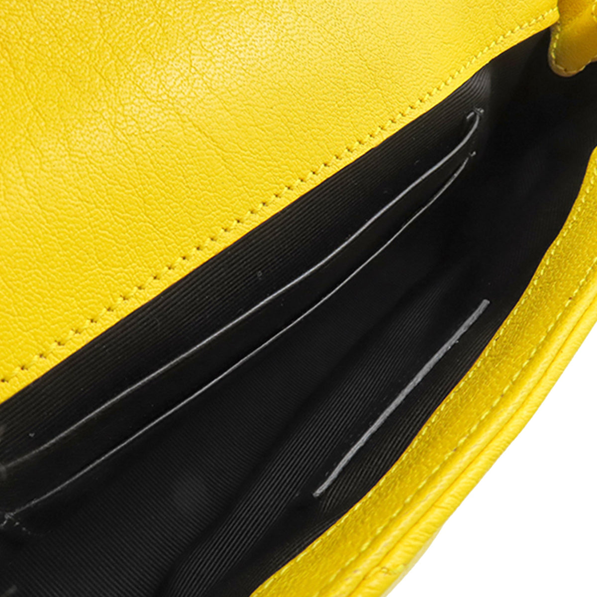 Saint Laurent Baby Chevron Calfskin Monogram Classic Chain Bag