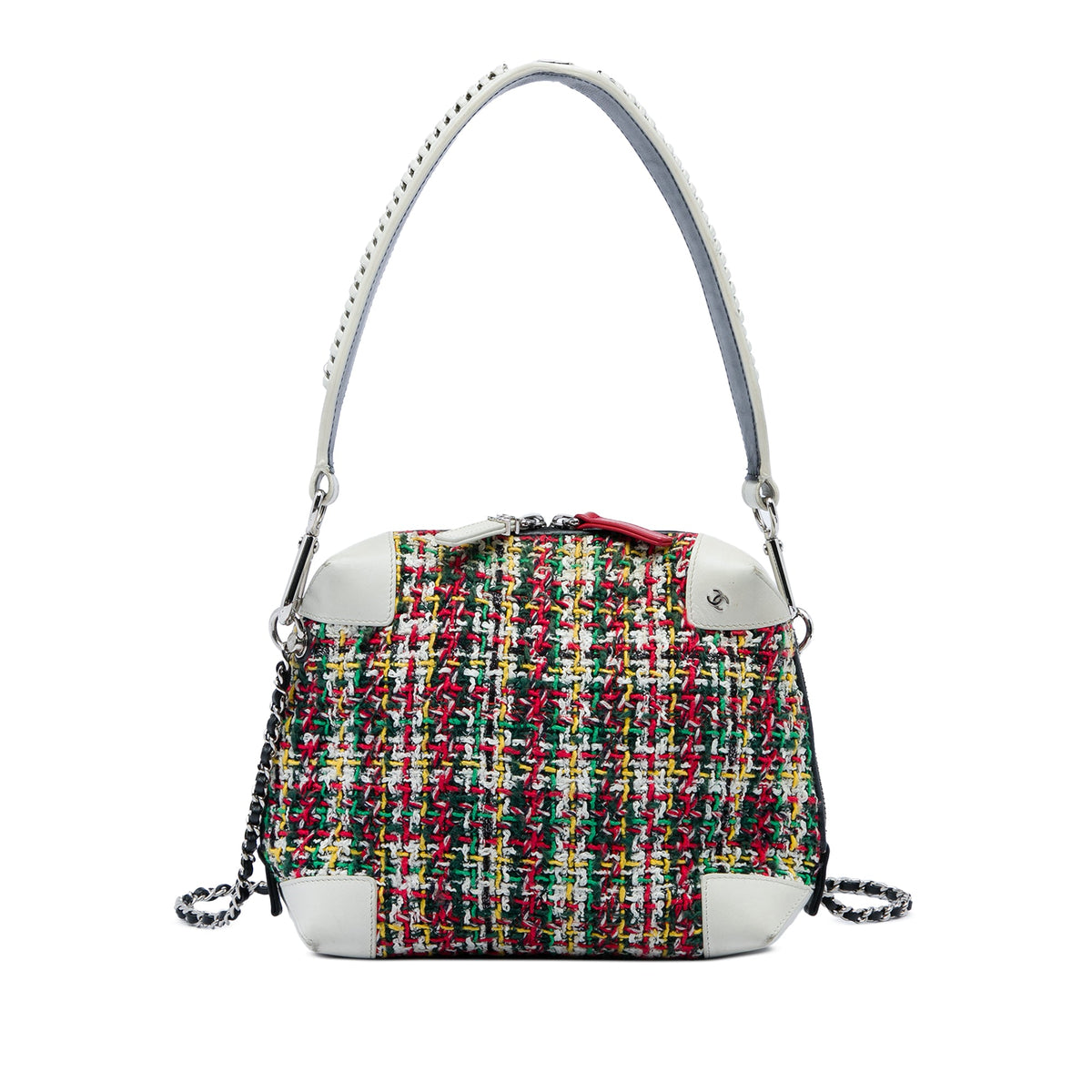 Chanel Tweed Street Allure Camera Bag — Red
