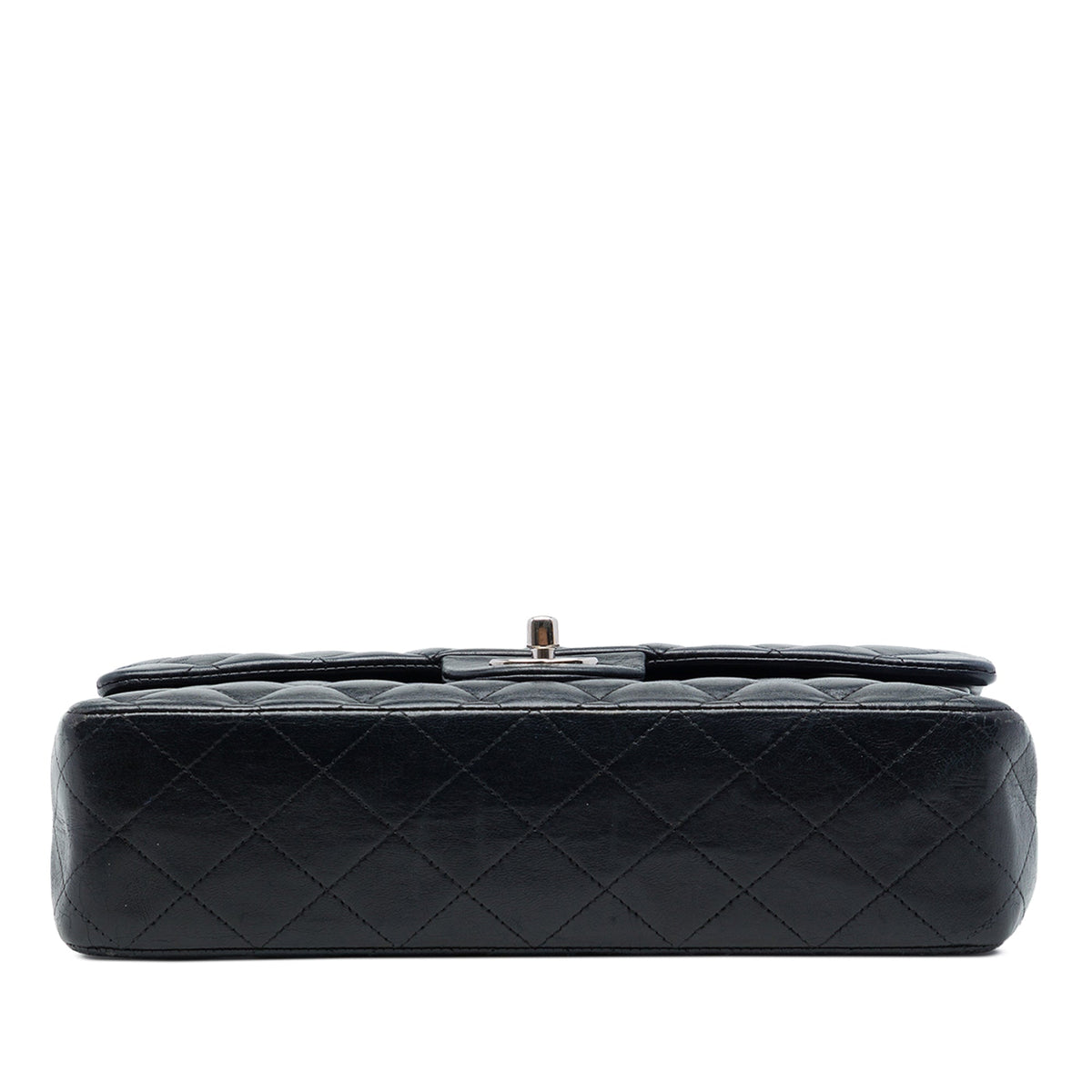 Chanel Medium Classic Lambskin Double Flap — Black
