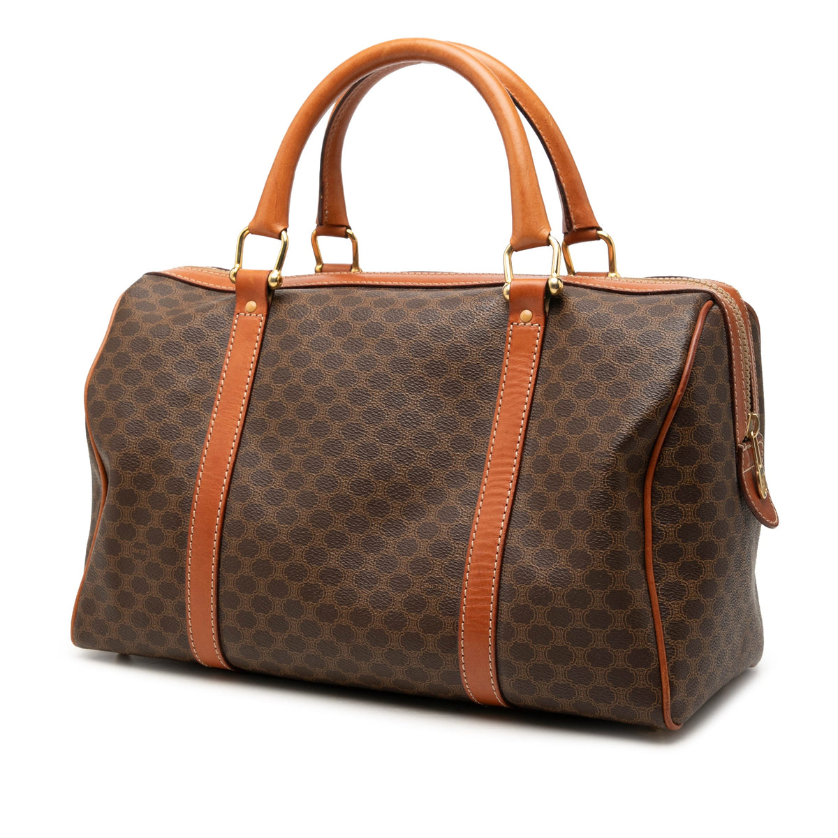 Celine Macadam Coated Canvas Boston Bag