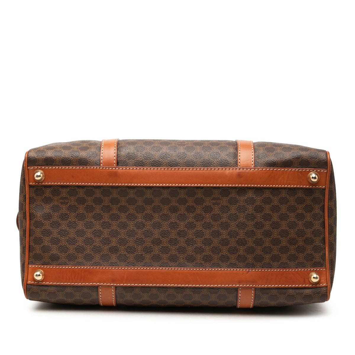 Celine Macadam Coated Canvas Boston Bag