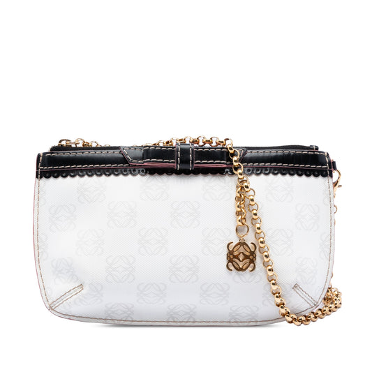 Anagram Coated Canvas Chain Shoulder Bag