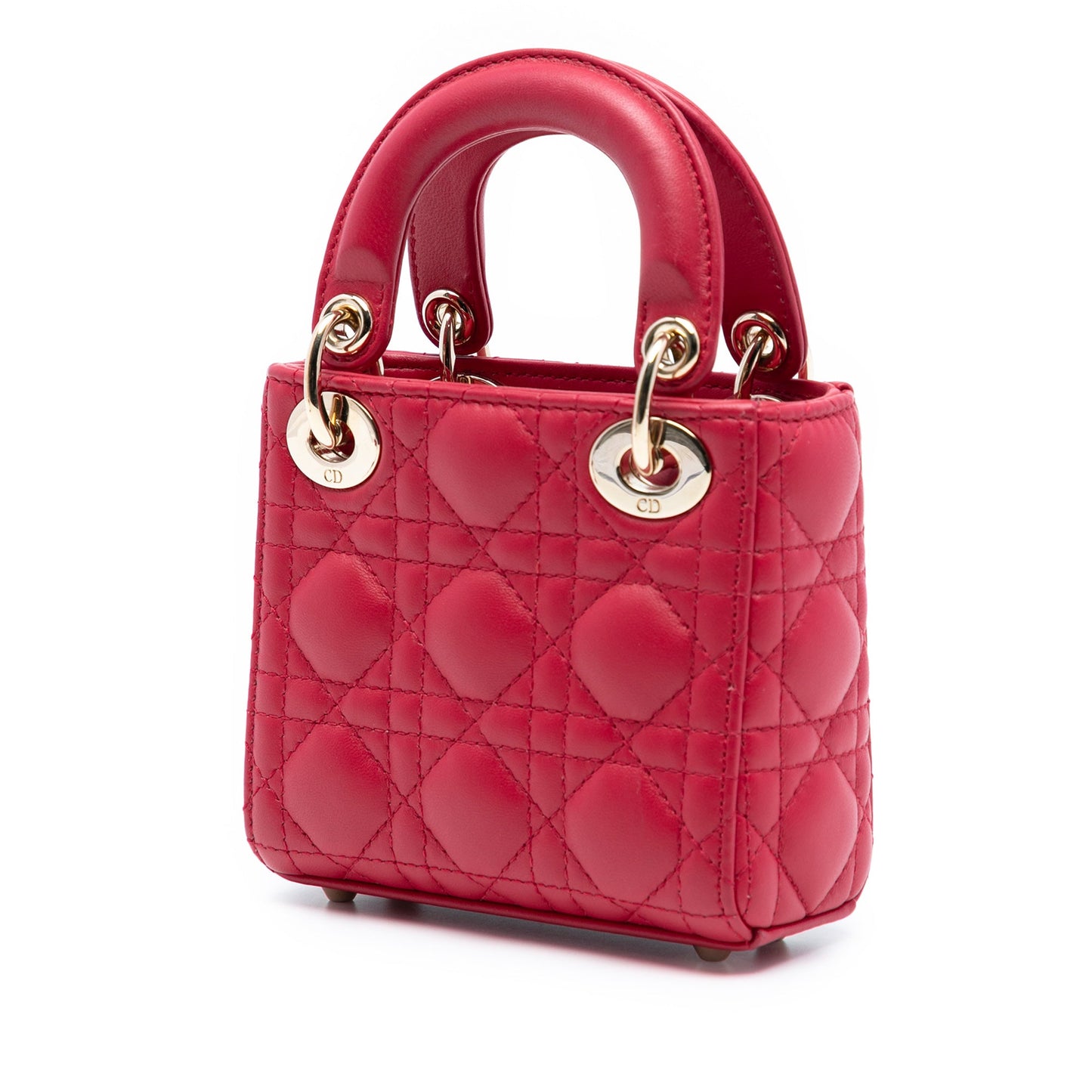 Dior Micro Lambskin Cannage Lady Dior