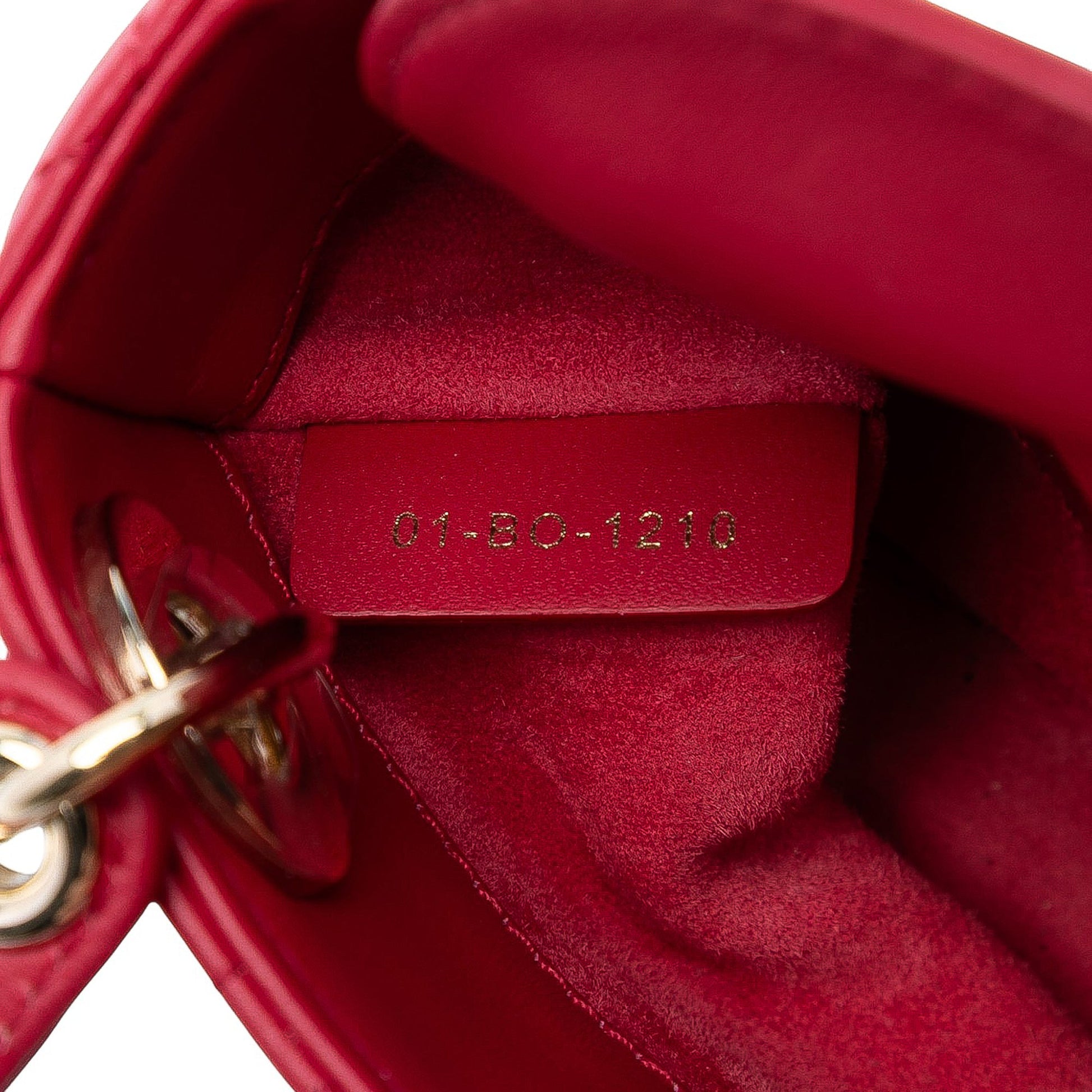 Dior Micro Lambskin Cannage Lady Dior