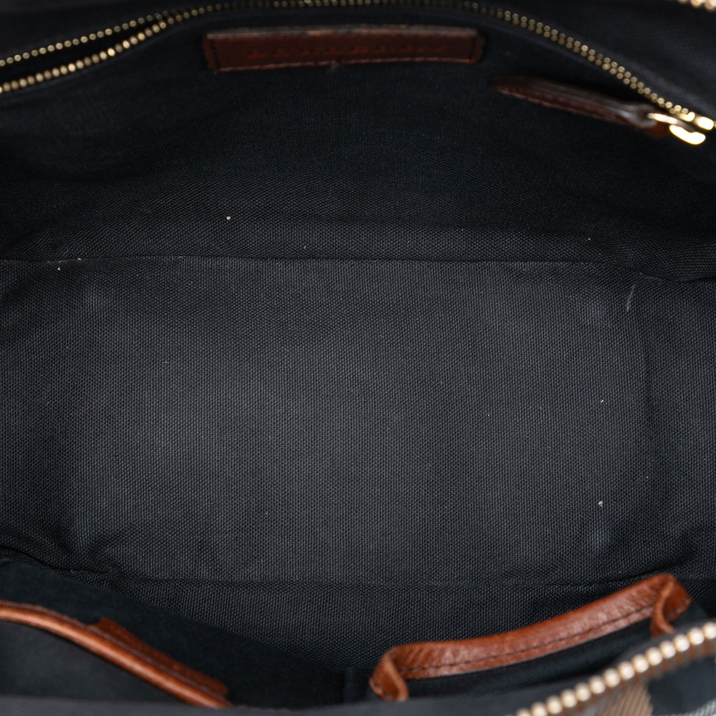 Burberry Small Leather Trimmed House Check Canvas Bridle Orchard Satchel