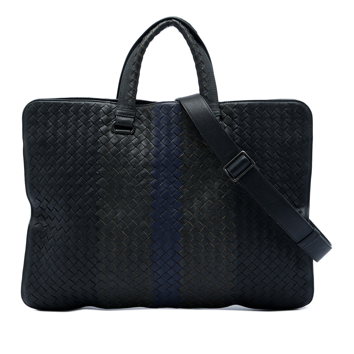 Bottega Veneta Nappa Intrecciato Club Fume Briefcase