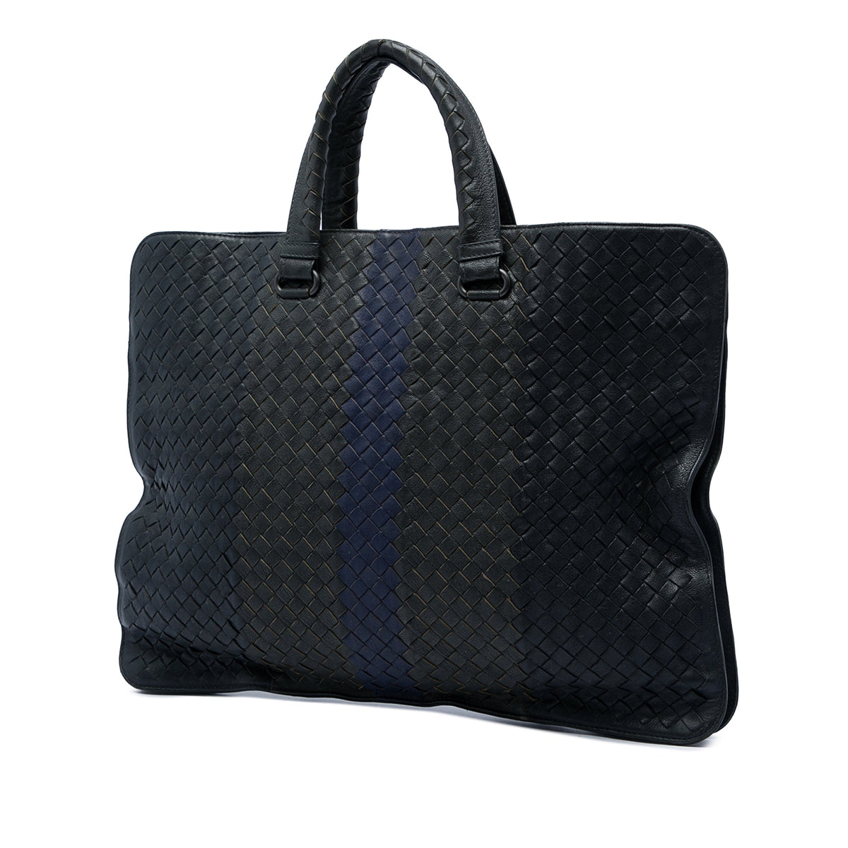Bottega Veneta Nappa Intrecciato Club Fume Briefcase