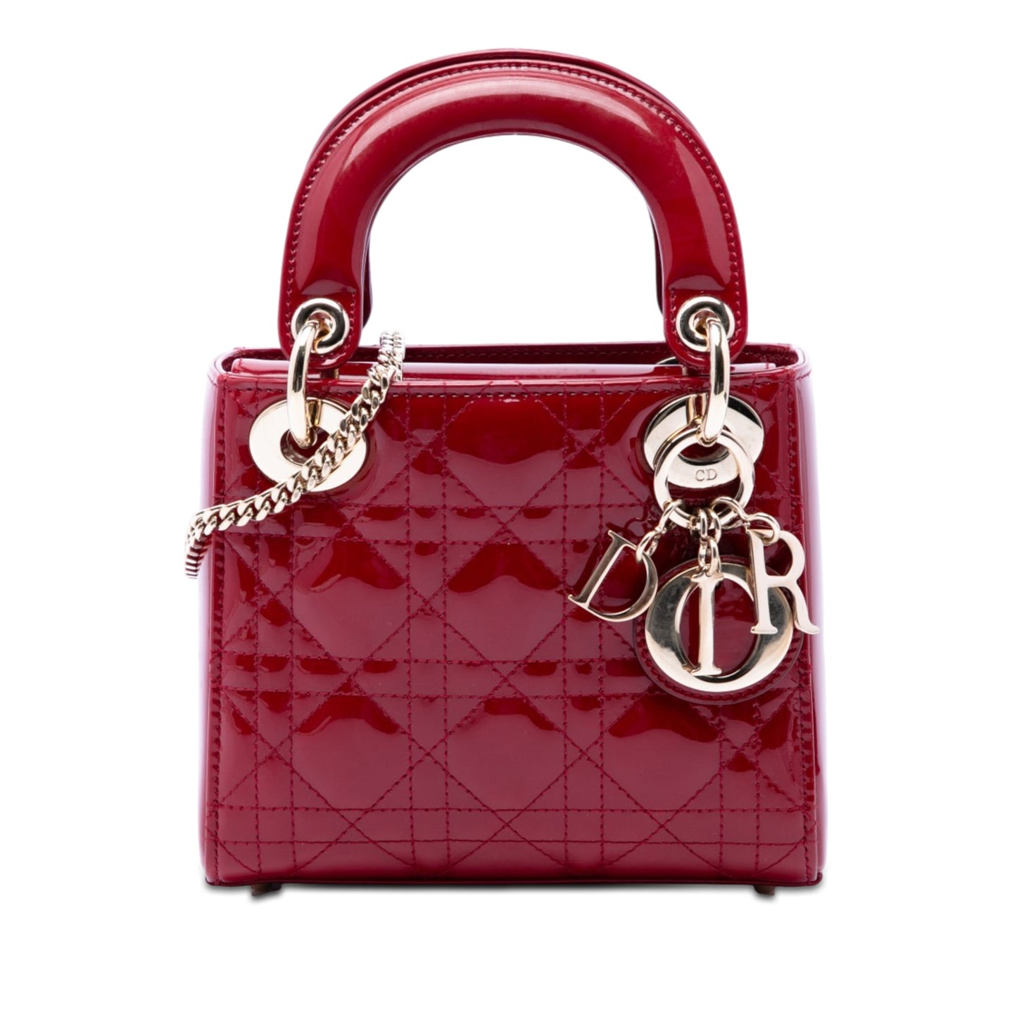 Dior Mini Patent Cannage Lady Dior