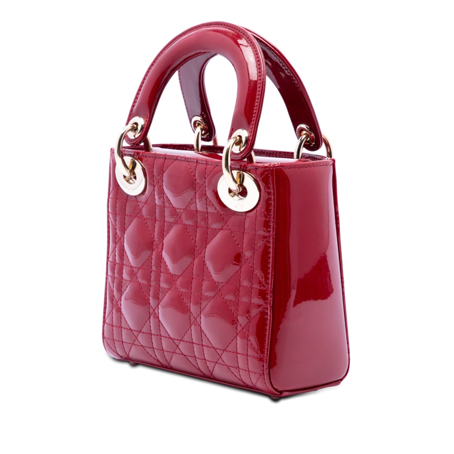 Dior Mini Patent Cannage Lady Dior