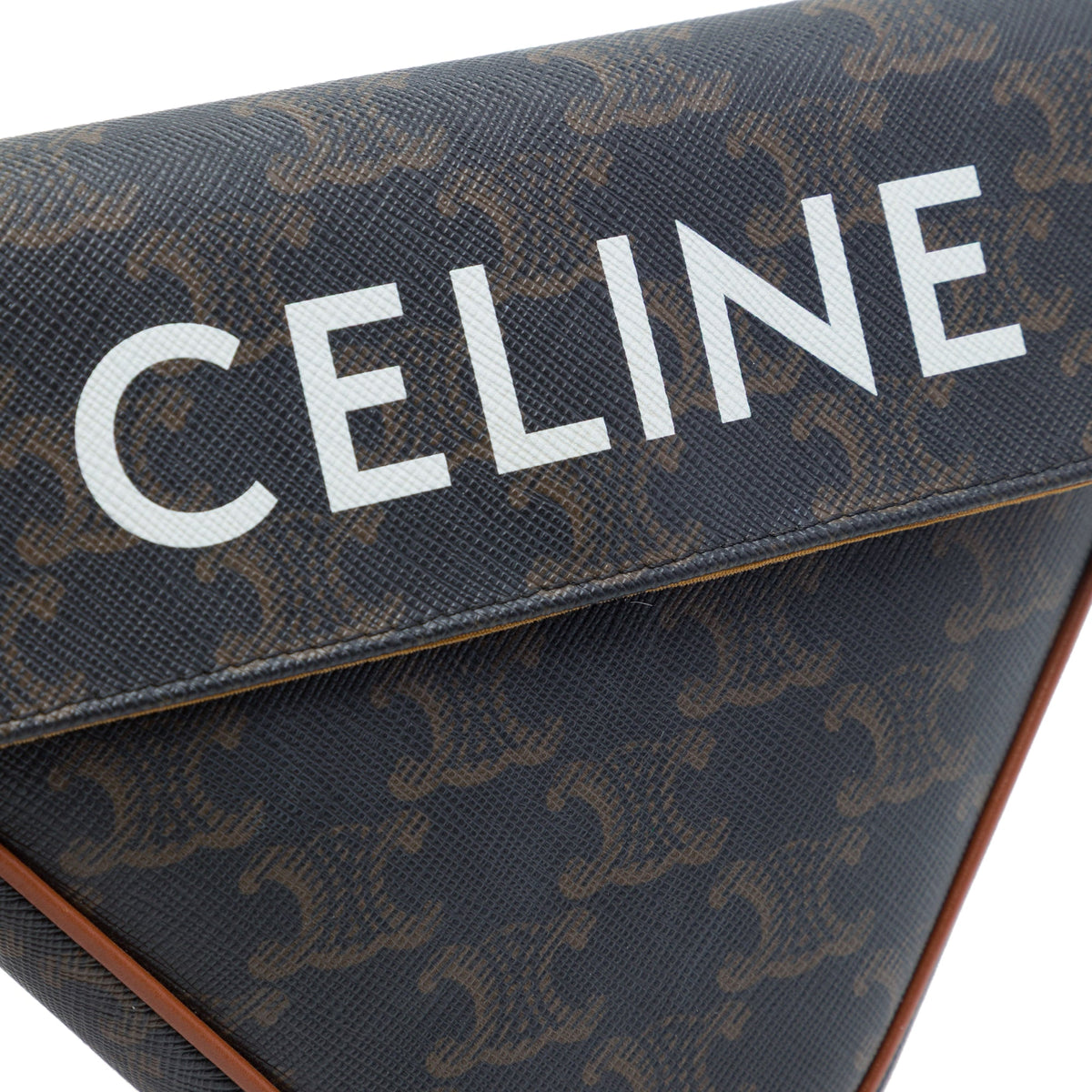 Celine Triomphe Coated Canvas Logo Triangle Crossbody