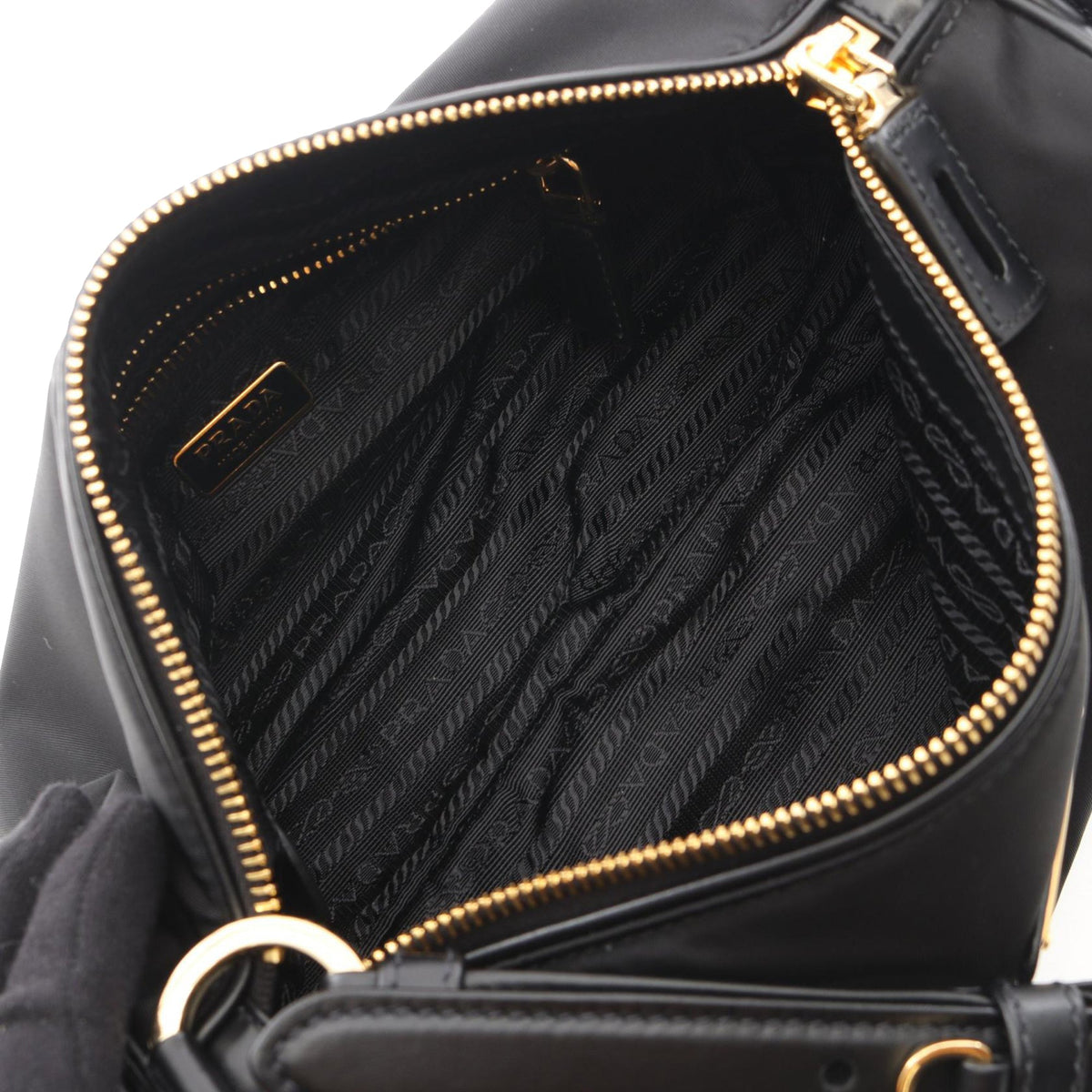 Prada Tessuto Logo Shoulder Bag