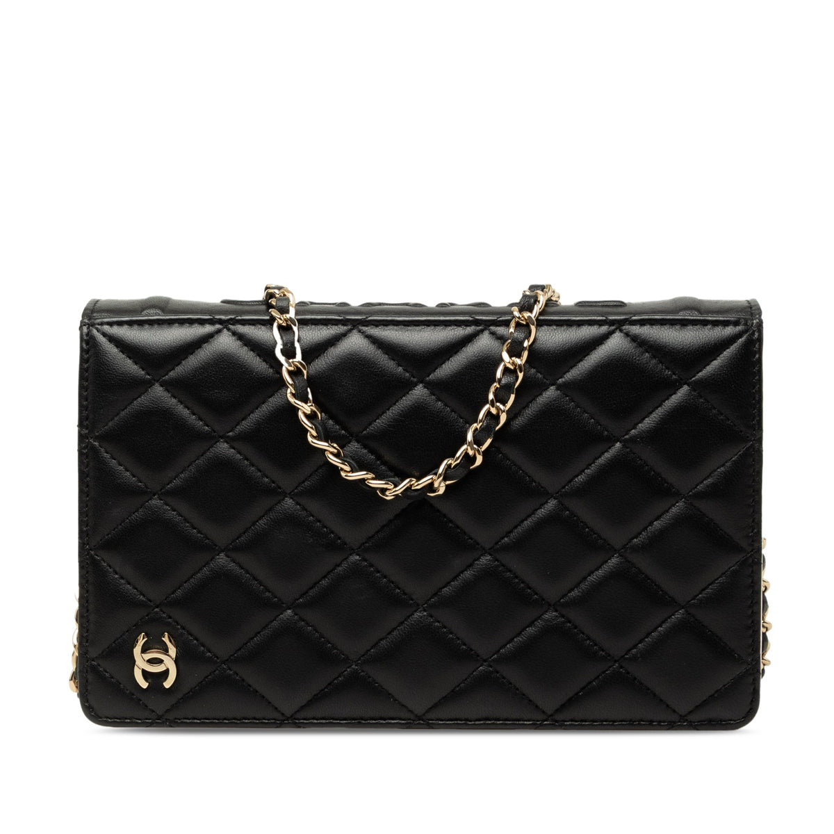 Chanel Quilted Lambskin Book Wallet On Chain