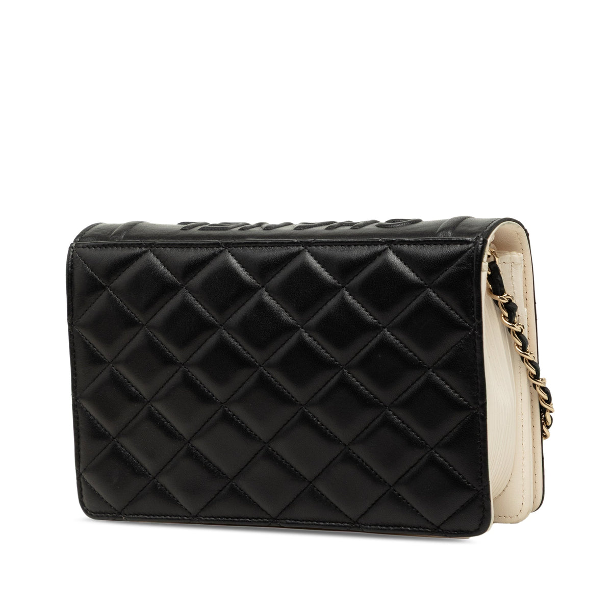 Chanel Quilted Lambskin Book Wallet On Chain