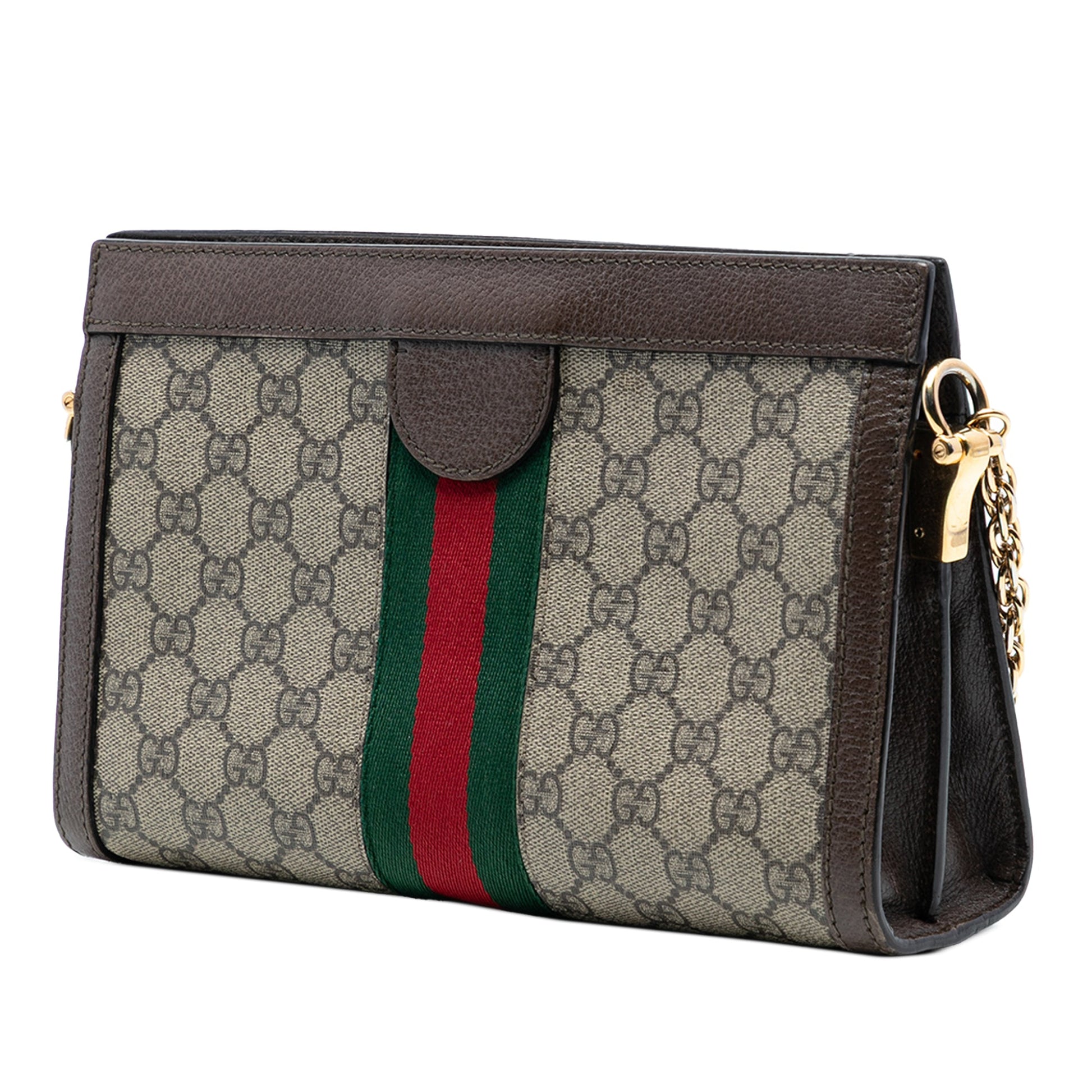 Gucci Small GG Supreme Web Ophidia Chain Crossbody