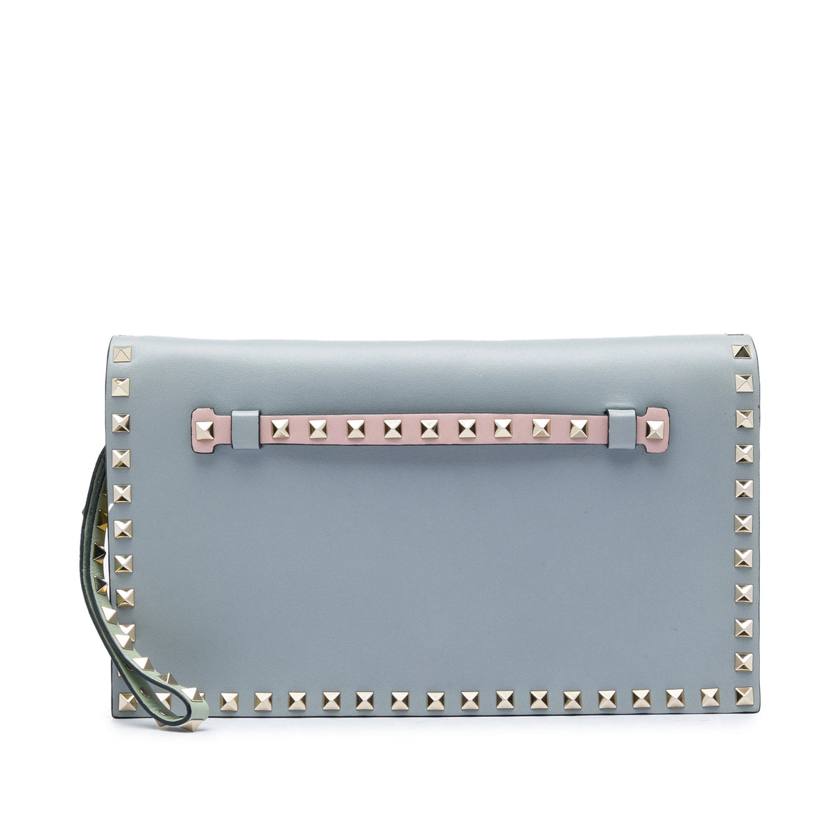 Valentino Nappa Watercolor Rockstud Wristlet Clutch