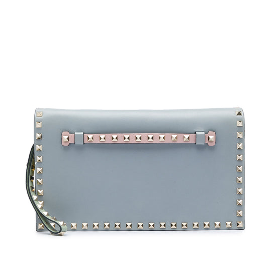 Valentino Nappa Watercolor Rockstud Wristlet Clutch