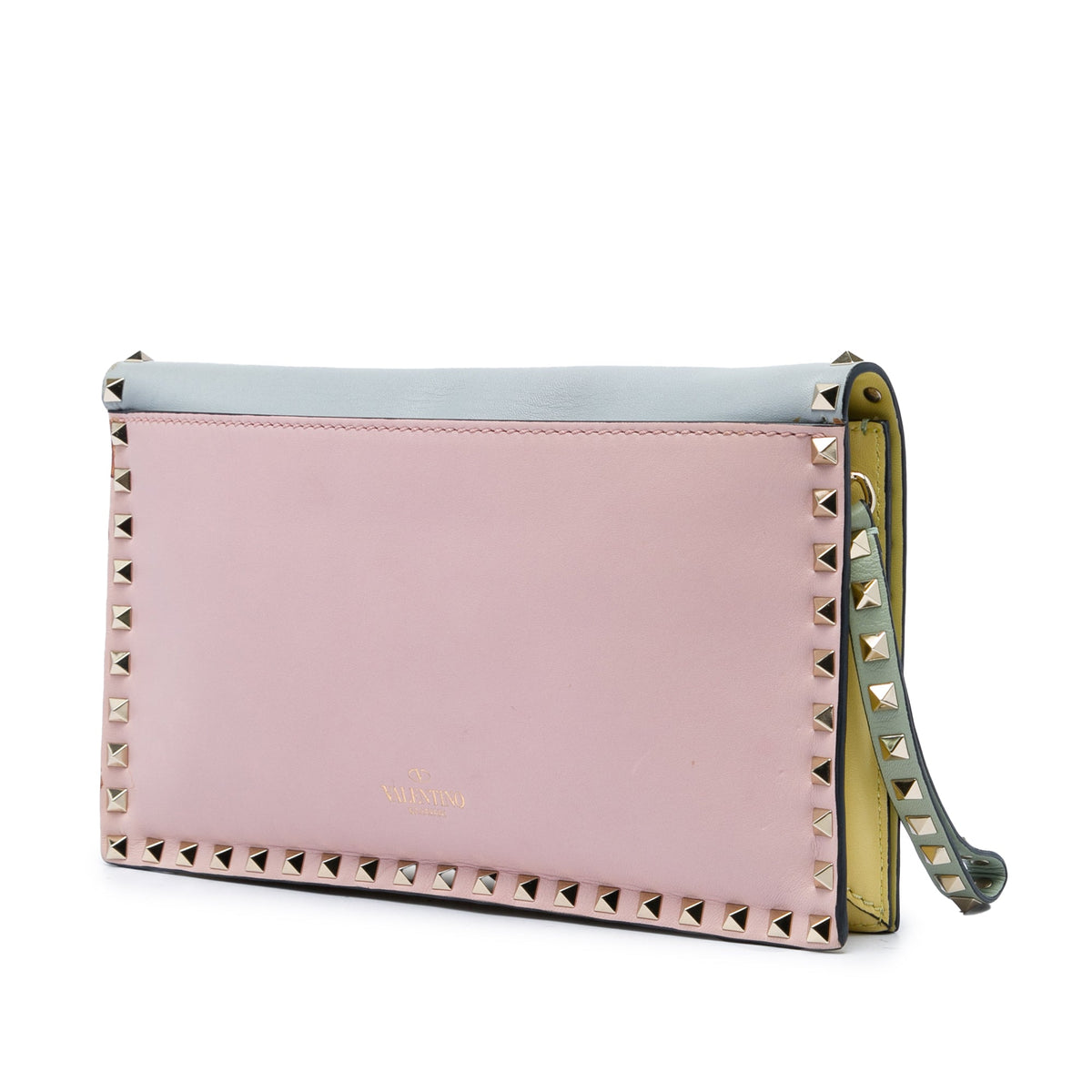 Valentino Nappa Watercolor Rockstud Wristlet Clutch