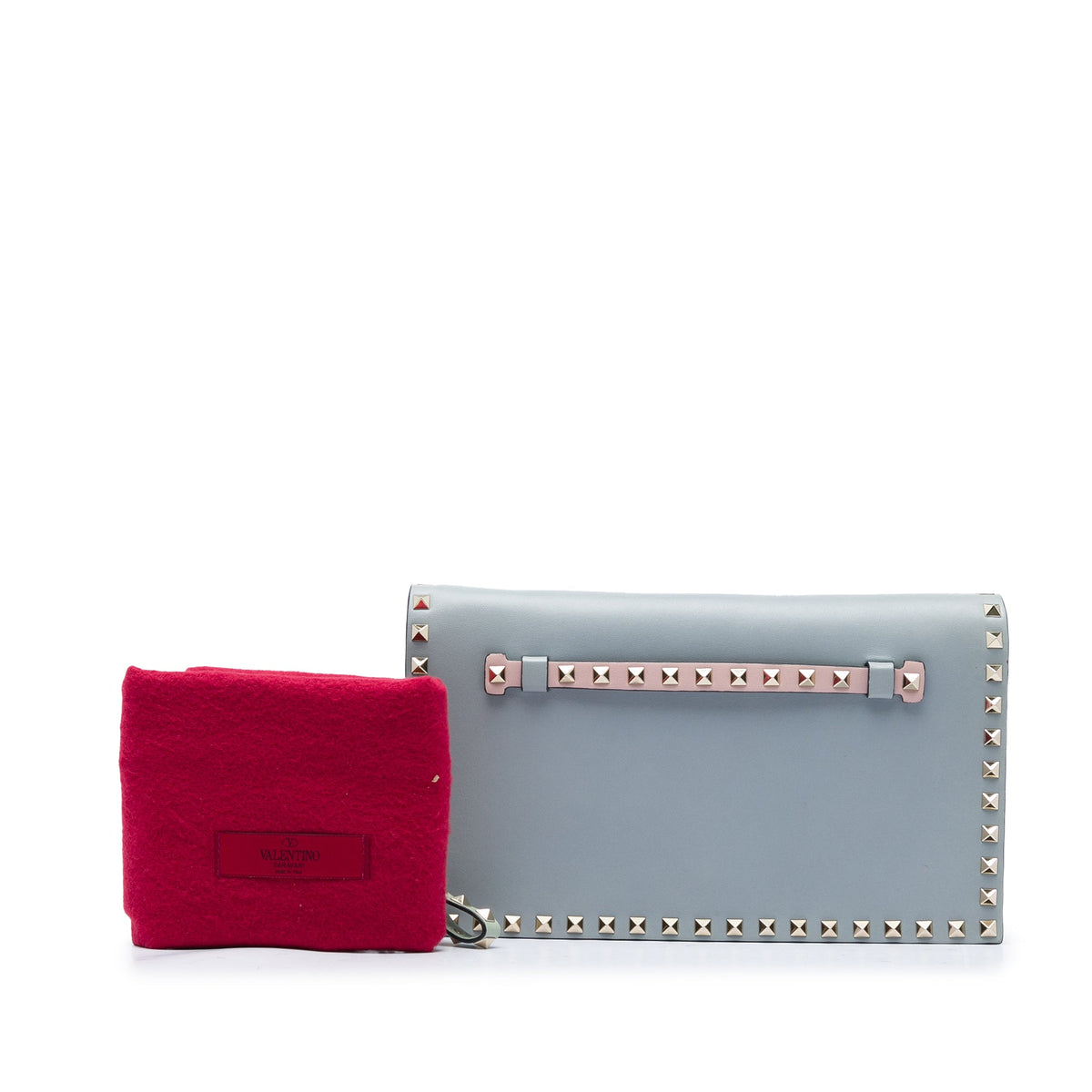 Valentino Nappa Watercolor Rockstud Wristlet Clutch