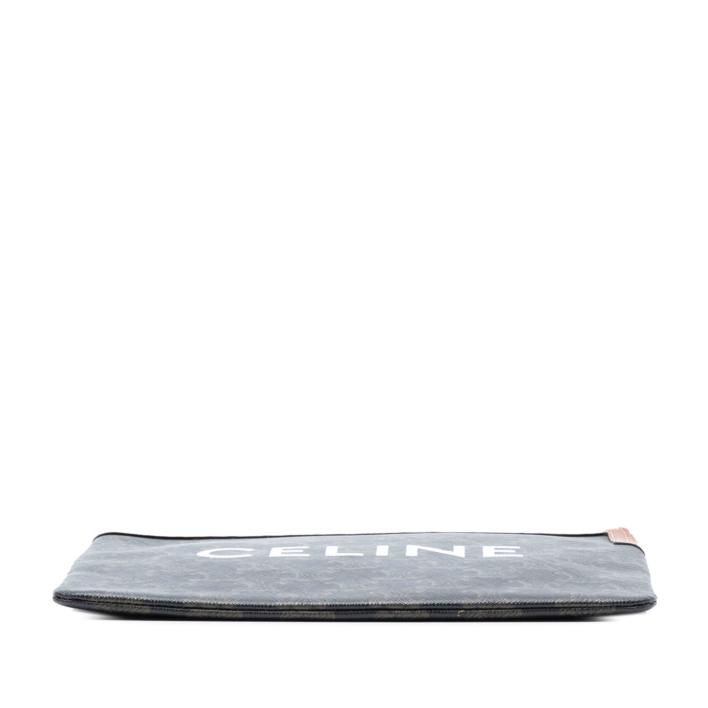 Celine Small Triomphe Coated Canvas Clutch