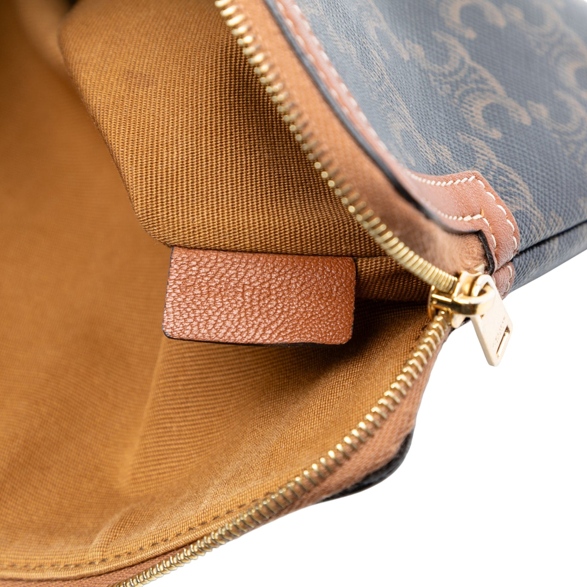 Celine Small Triomphe Coated Canvas Clutch