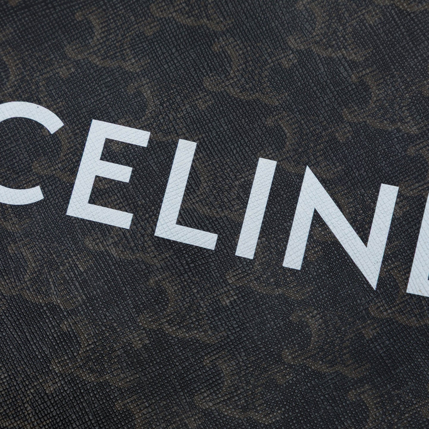 Celine Small Triomphe Coated Canvas Clutch