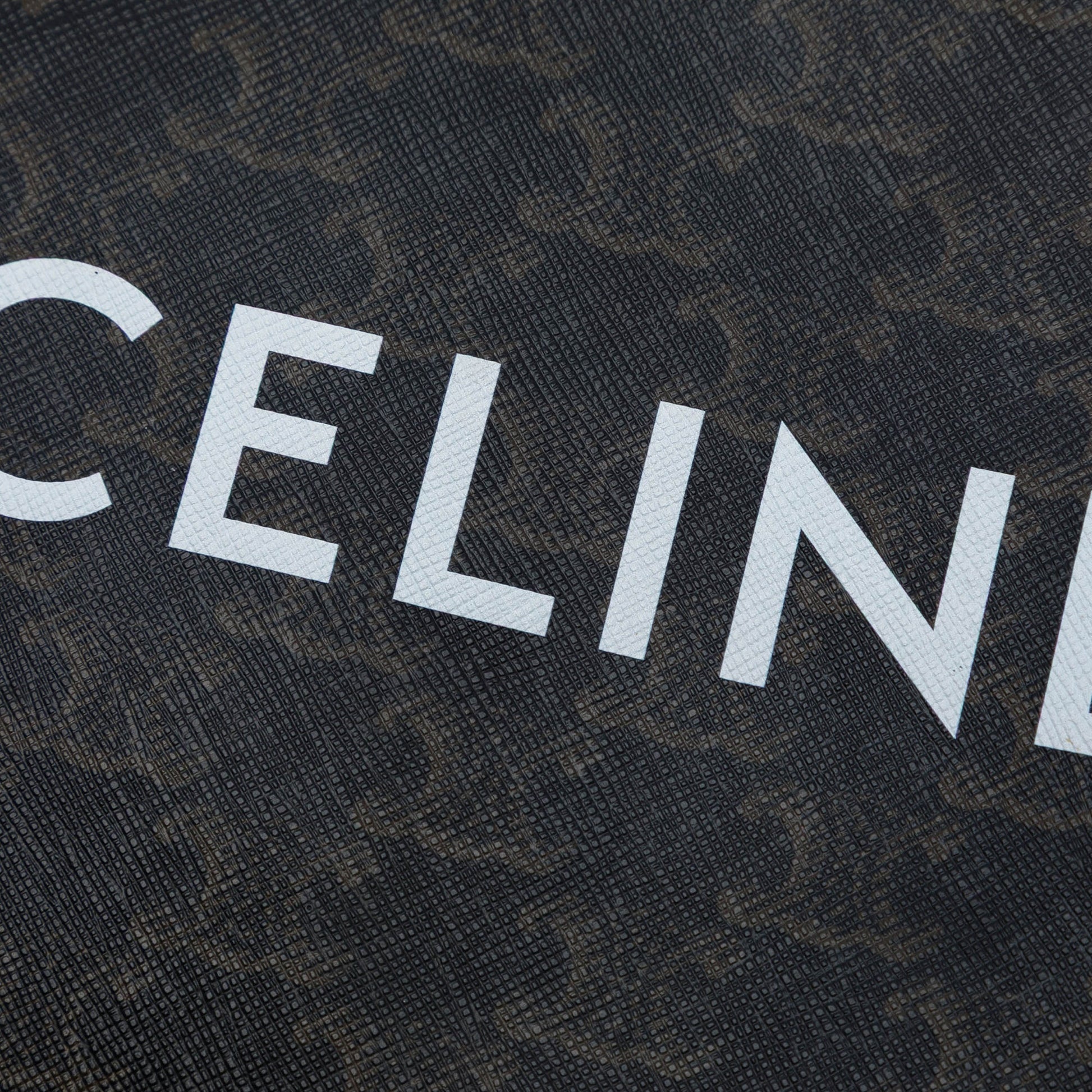 Celine Small Triomphe Coated Canvas Clutch