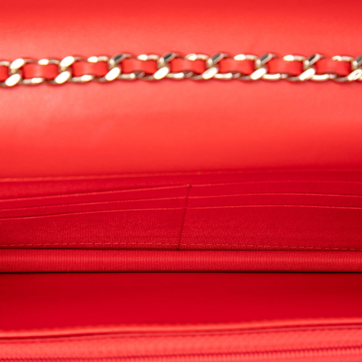 Chanel Chevron Lambskin Trendy CC Chain Wallet on Chain