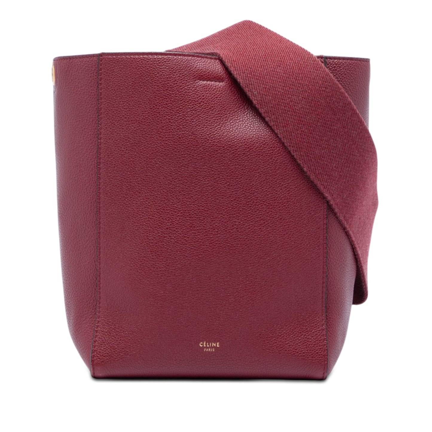 Celine Small Leather Seau Sangle Bucket Bag