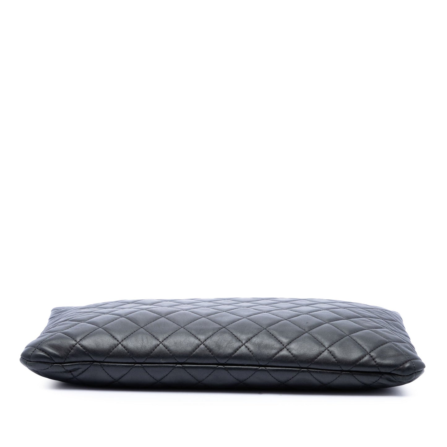 Chanel Large Quilted Lambskin O Case Clutch
