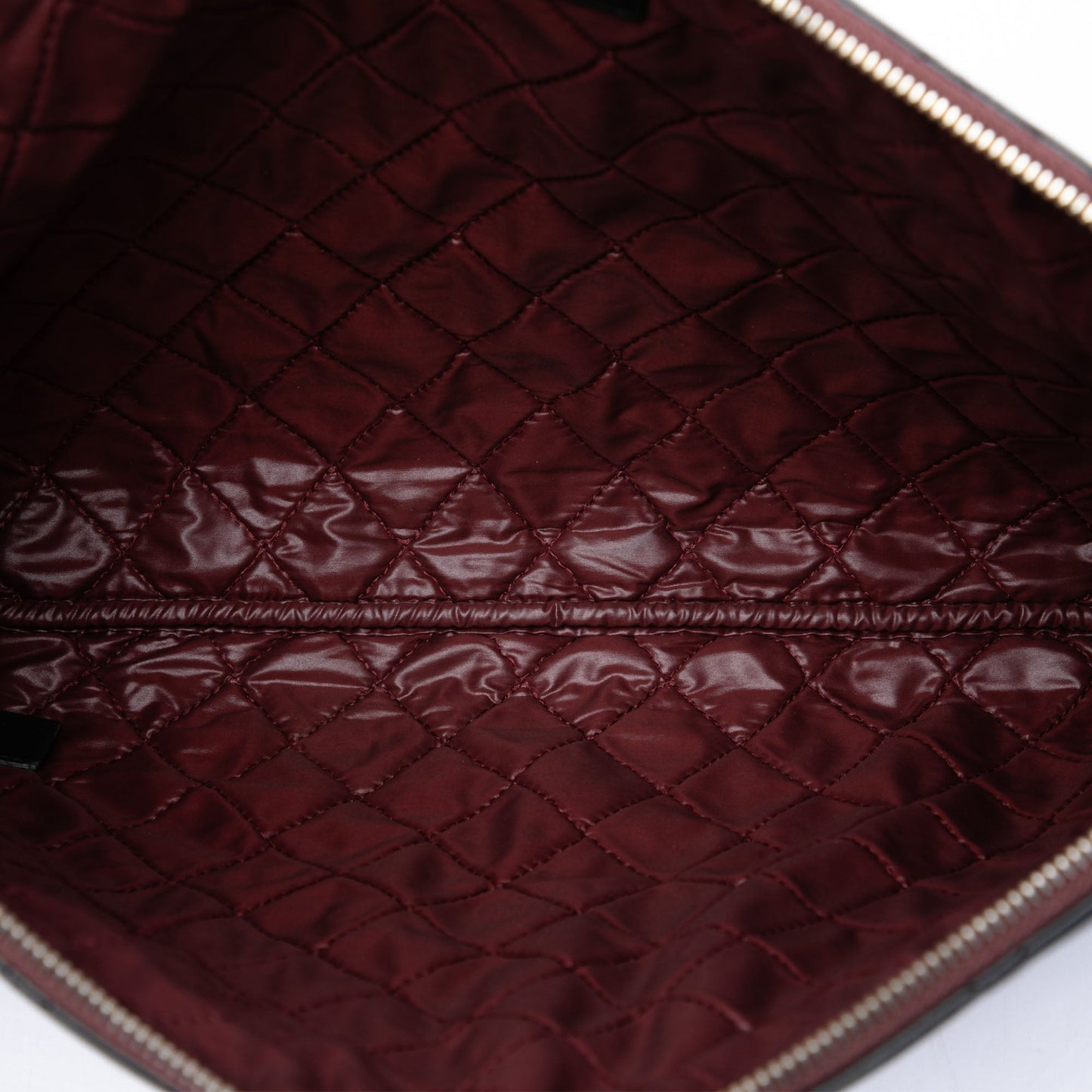 Chanel Large Quilted Lambskin O Case Clutch