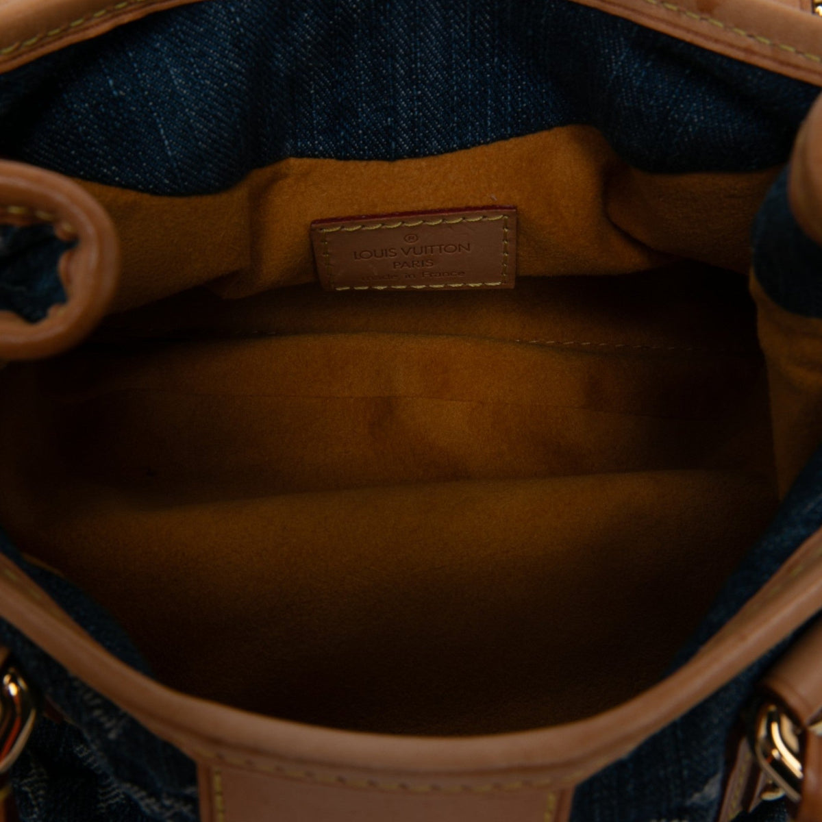 Louis Vuitton Monogram Denim Pleaty — Blue