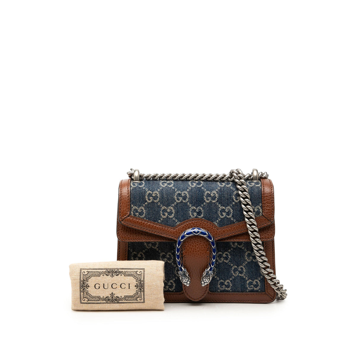 Gucci Small GG Denim Dionysus Crossbody
