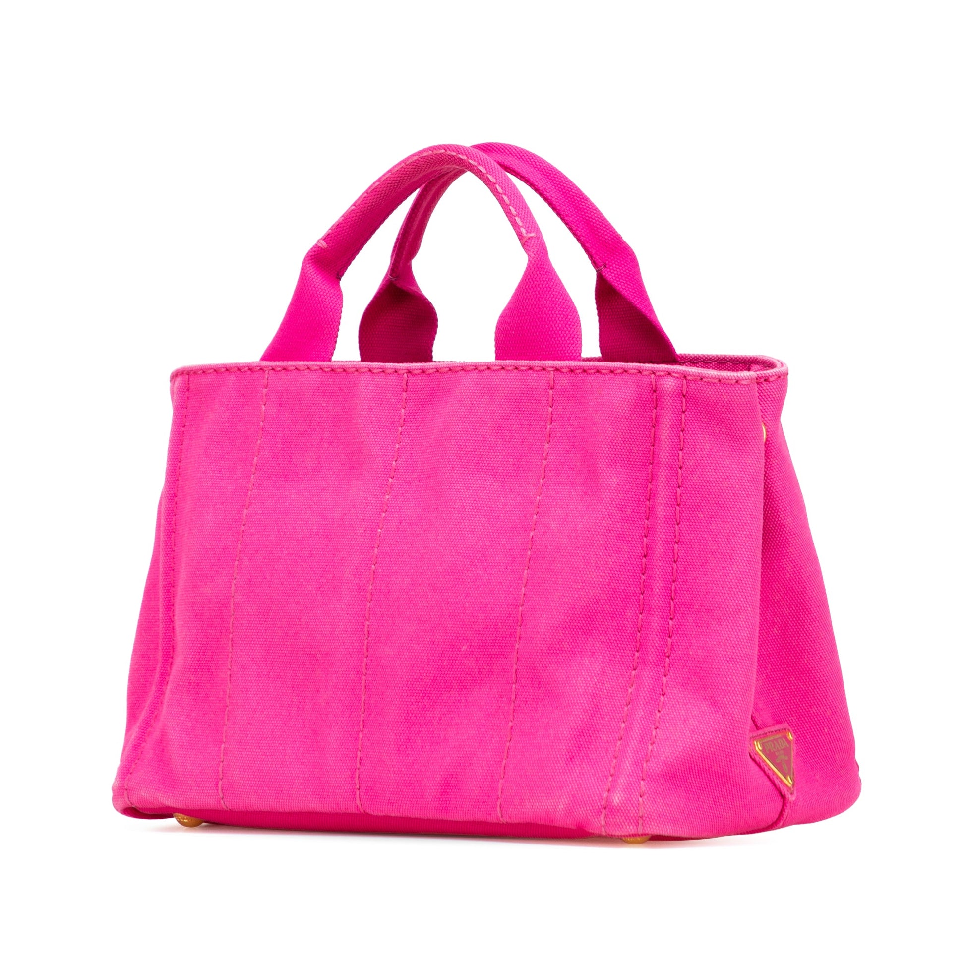 Prada Small Canvas Canapa Logo Satchel