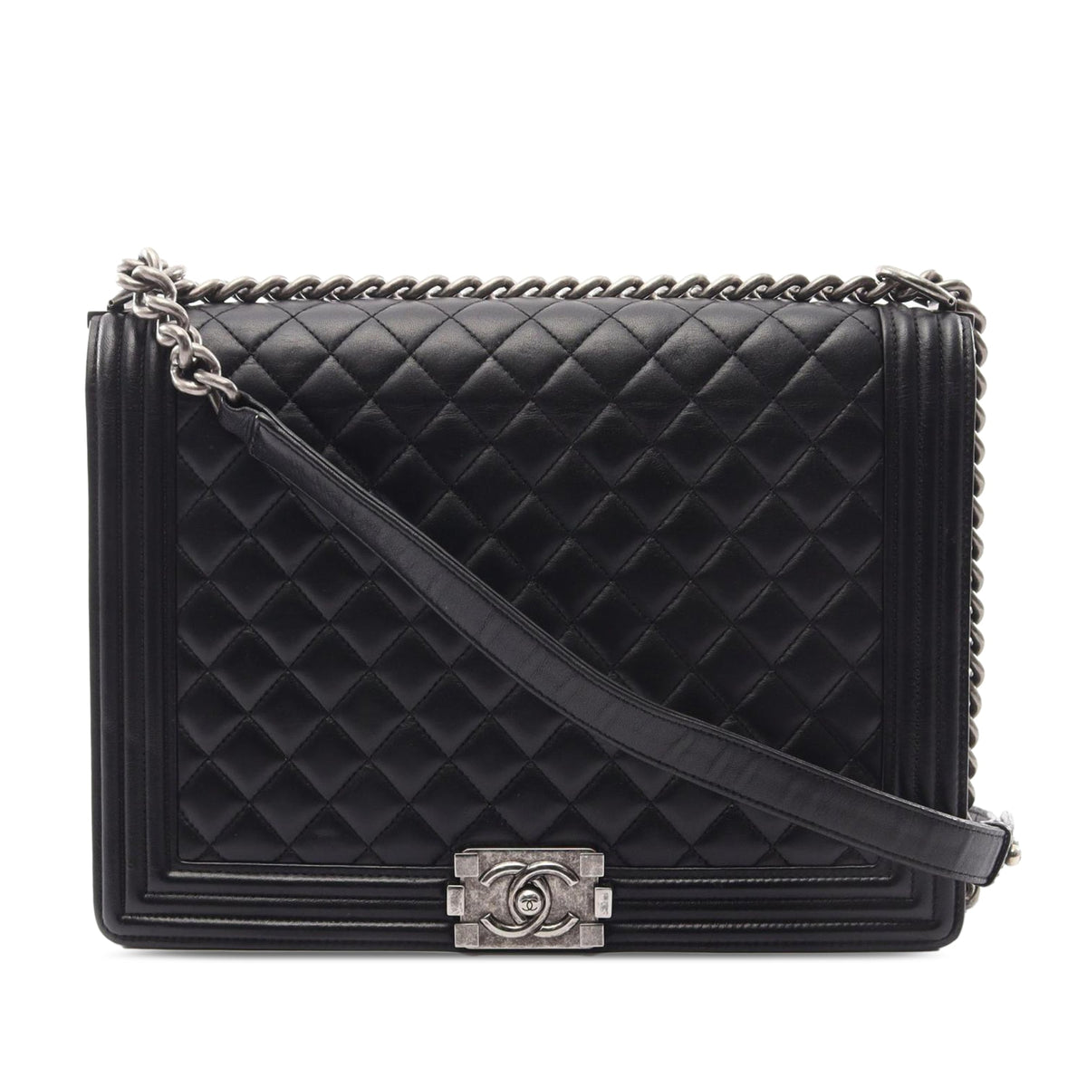 Chanel Large Quilted Lambskin Boy Flap