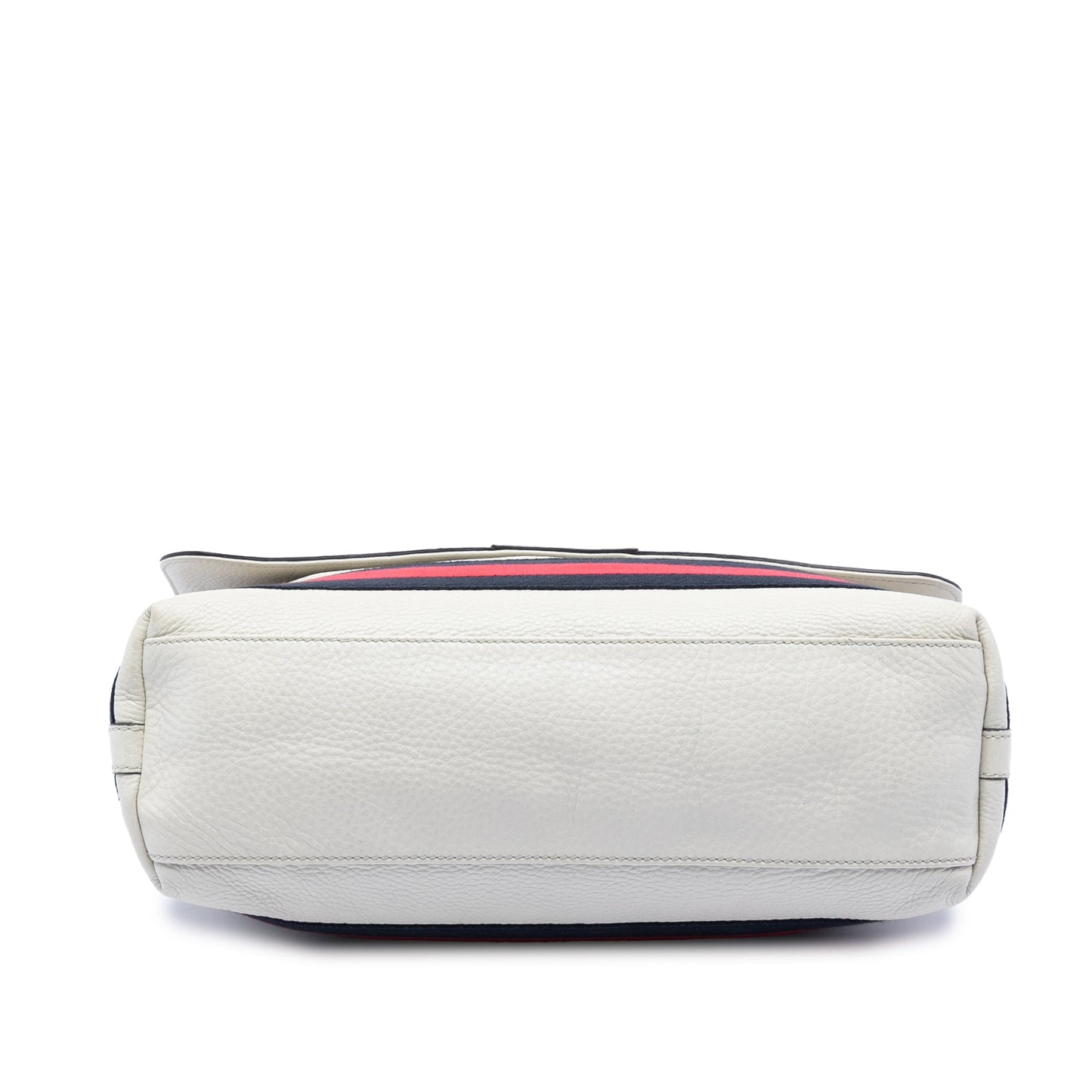 Gucci Leather Web Messenger Bag