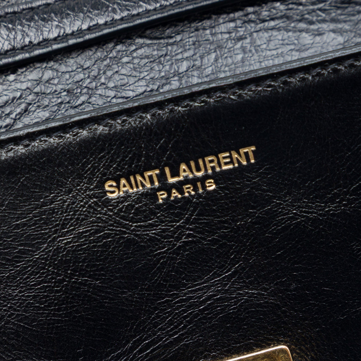 Saint Laurent Mini Aged Calfskin High School Satchel