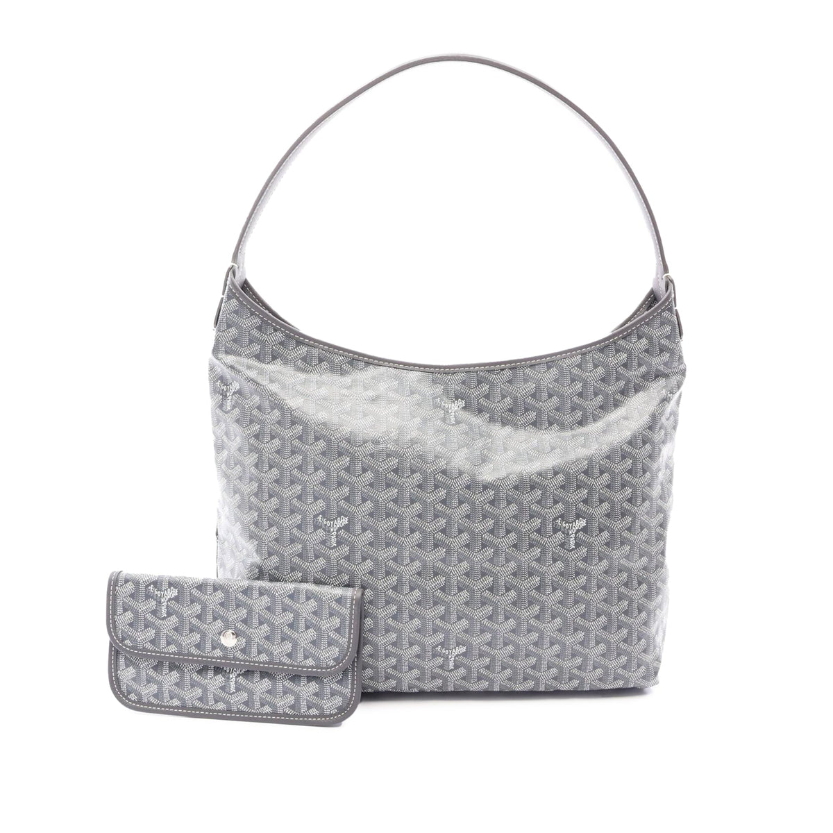 Goyard Goyardine Boheme Hobo — Gray