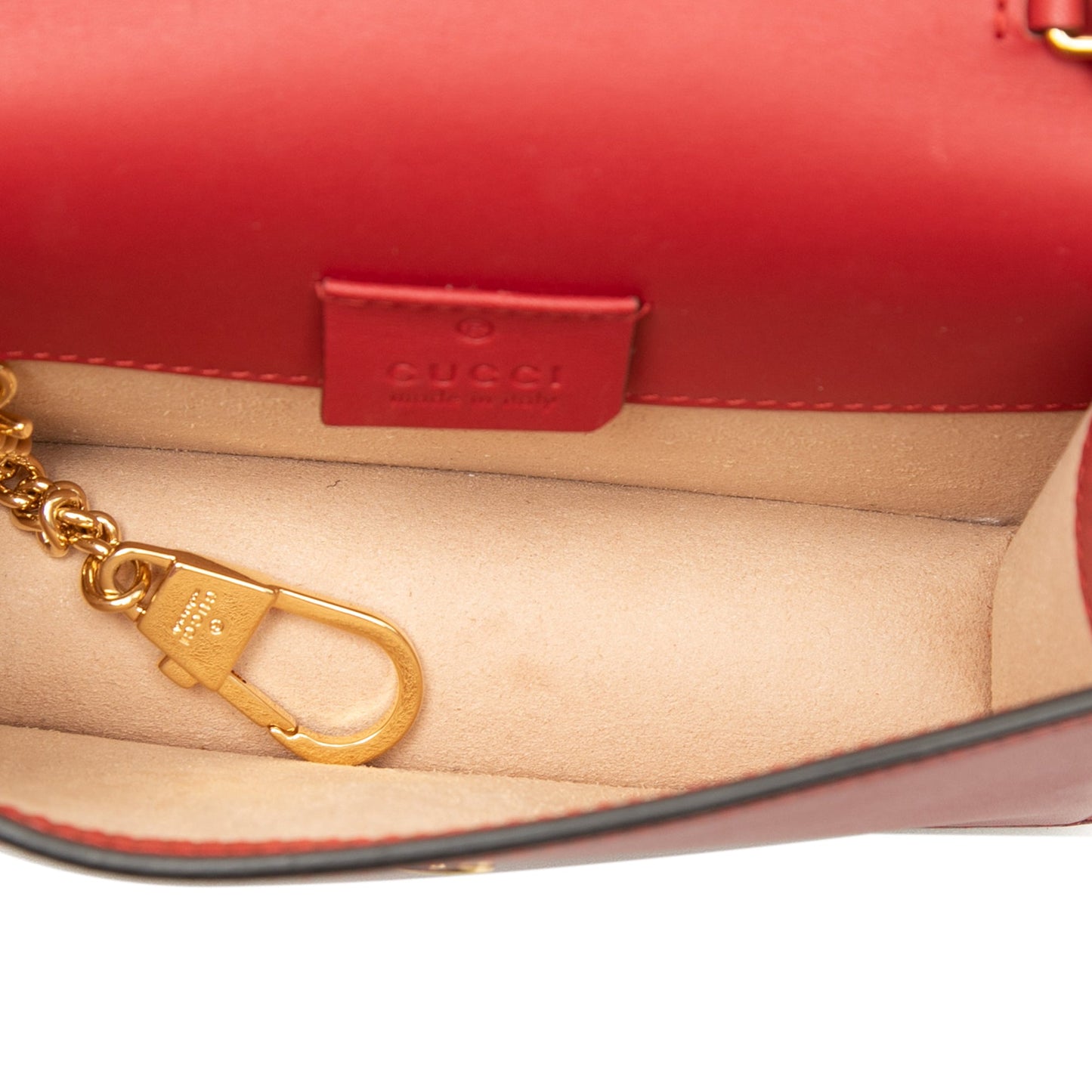 Gucci Super Mini Calfskin Sylvie Chain Crossbody