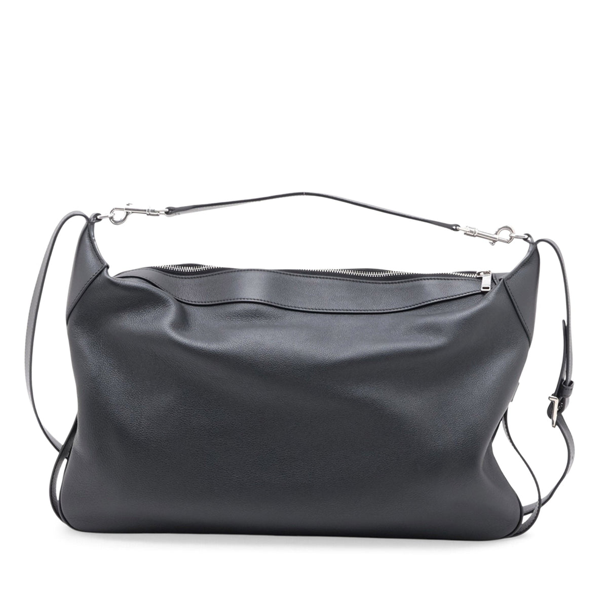 Celine Large Leather Strap Romy — Black