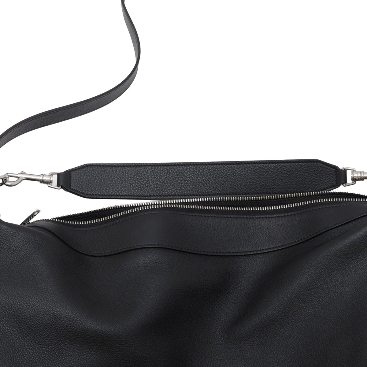 Celine Large Leather Strap Romy — Black