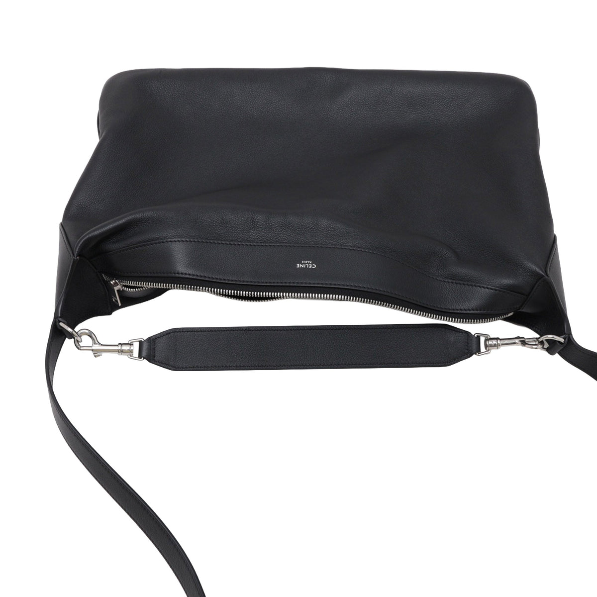 Celine Large Leather Strap Romy — Black