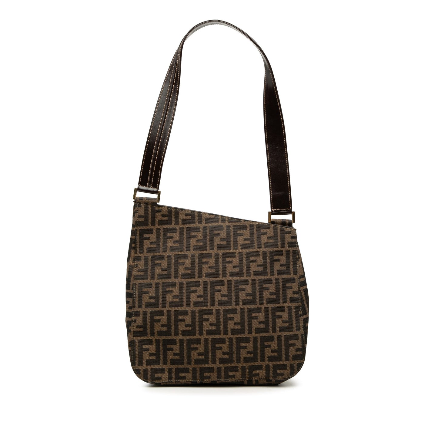 Fendi Zucca Canvas Shoulder Bag