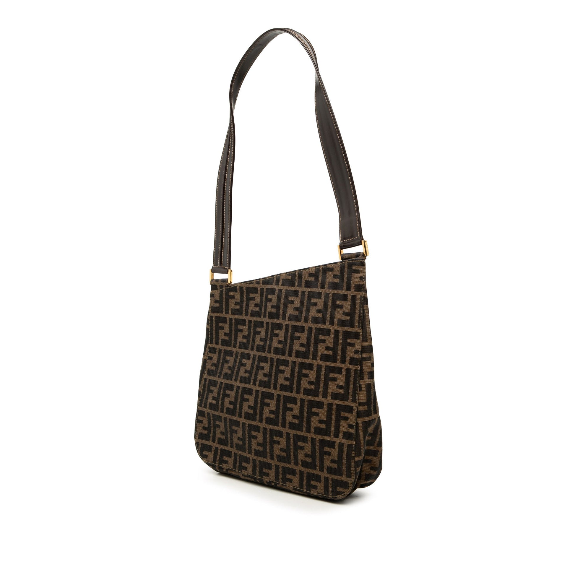 Fendi Zucca Canvas Shoulder Bag