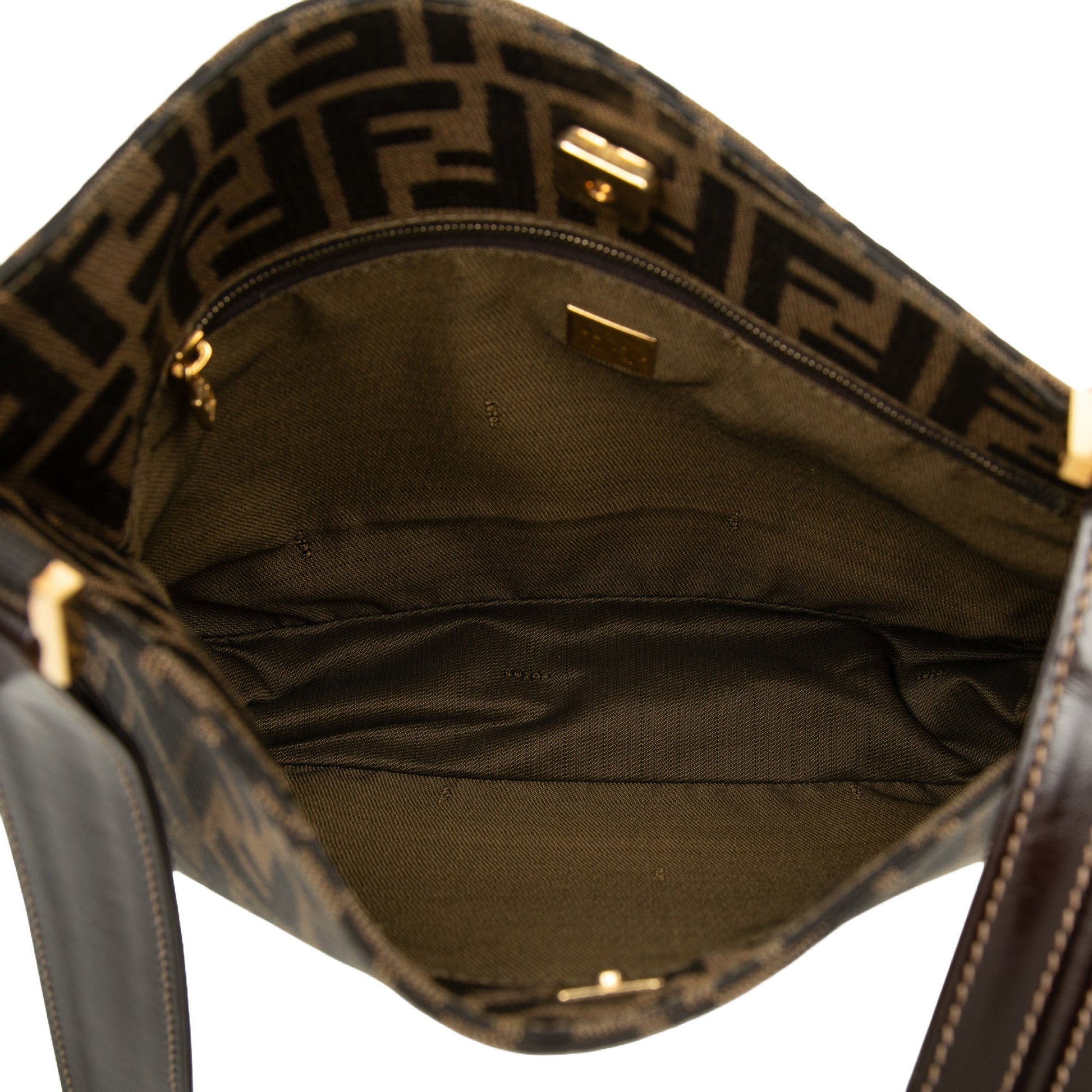 Fendi Zucca Canvas Shoulder Bag