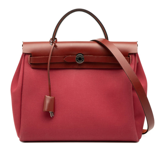 Hermès Toile Herbag Zip Retourne Verso 31